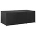 Garden Storage Box Poly Rattan 180x90x75 Cm Black Alaii