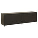 Garden Storage Box Poly Rattan 200x50x60 Cm Brown Alaip
