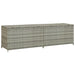 Garden Storage Box Poly Rattan 200x50x60 Cm Grey Alail