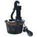 Garden Water Fountain Barrel with Pump Anxto