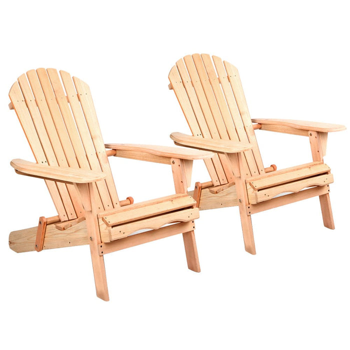 Gardeon Set of 2 Patio Furniture Outdoor Chairs Beach Chair