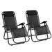 Gardeon Set of 2 Zero Gravity Chairs Reclining Outdoor