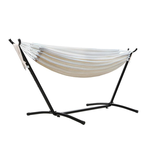 Gardeon Camping Hammock With Stand Cotton Rope Lounge