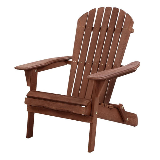 Gardeon Outdoor Furniture Beach Chair Wooden Adirondack