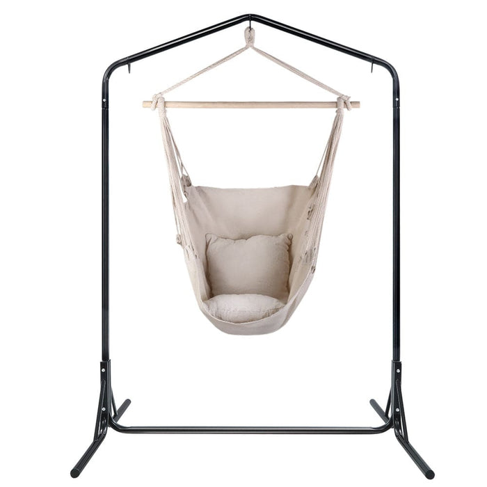 Gardeon Outdoor Hammock Chair With Stand Hanging Pillow