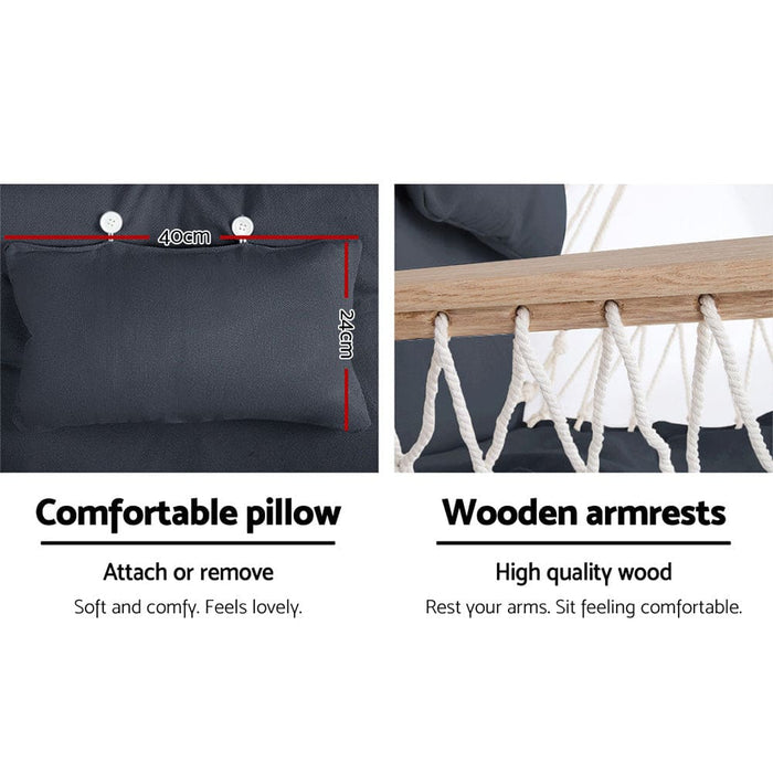 Gardeon Outdoor Hammock Chair With Stand Swing Hanging