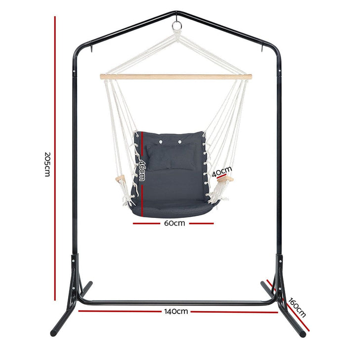 Gardeon Outdoor Hammock Chair With Stand Swing Hanging