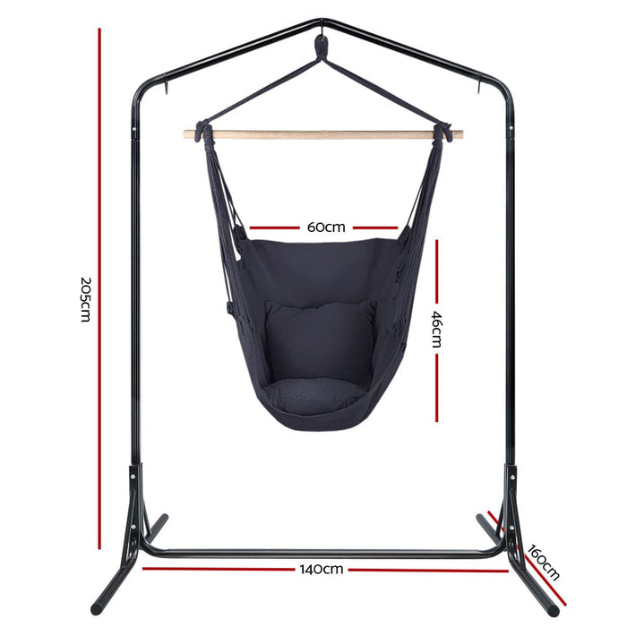 Gardeon Outdoor Hammock Chair With Stand Swing Hanging