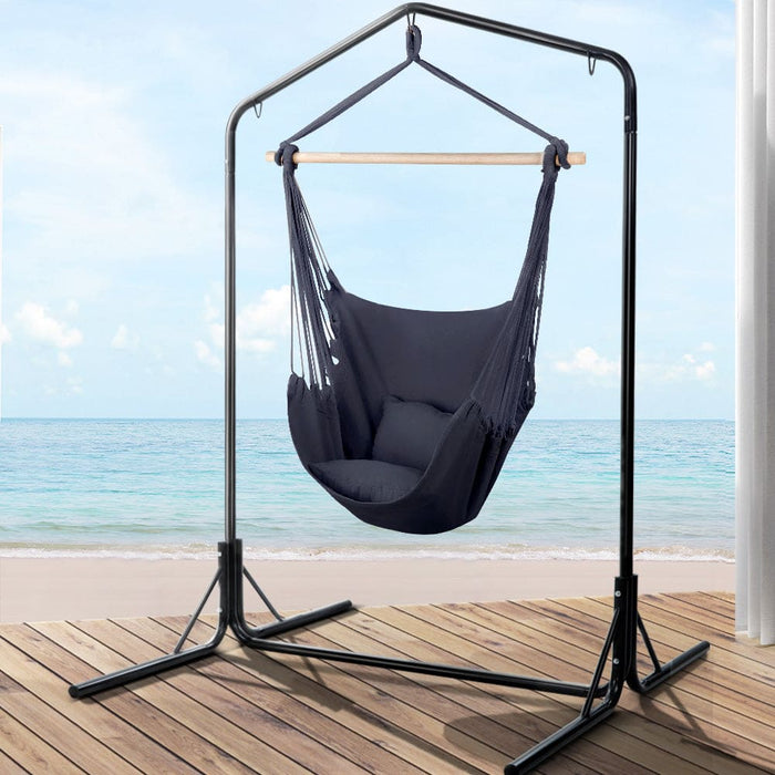 Gardeon Outdoor Hammock Chair With Stand Swing Hanging