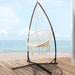 Gardeon Outdoor Hammock Chair with Steel Stand Cotton Swing