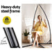 Gardeon Outdoor Hammock Chair with Steel Stand Cotton Swing