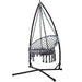 Gardeon Outdoor Hammock Chair with Steel Stand Cotton Swing