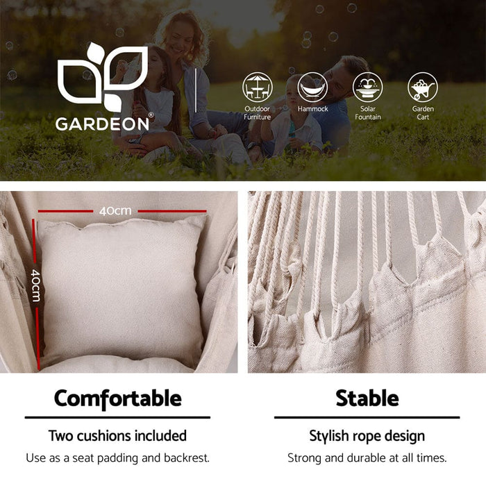 Gardeon Outdoor Hammock Chair with Steel Stand Hanging