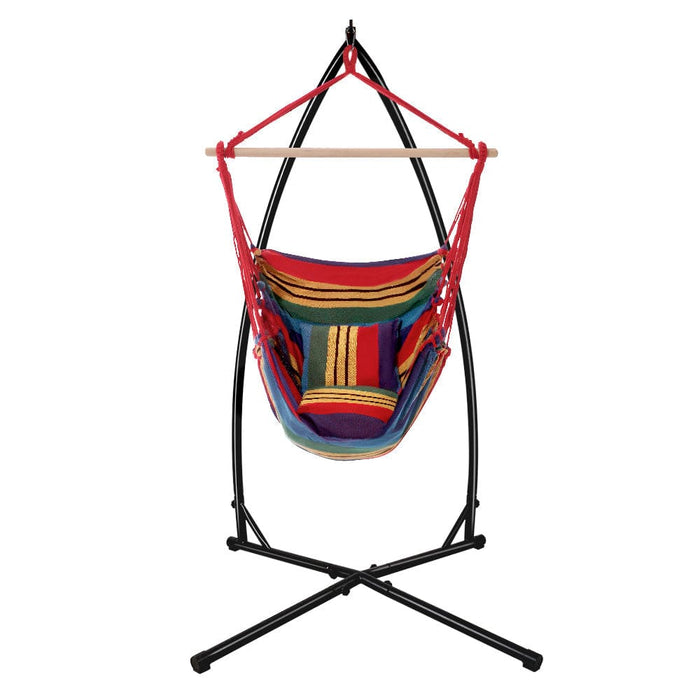 Gardeon Outdoor Hammock Chair with Steel Stand Hanging
