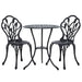 Gardeon 3pc Outdoor Setting Cast Aluminium Bistro Table