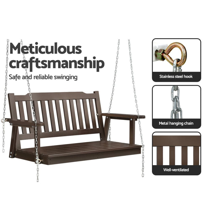 Gardeon Porch Swing Chair with Chain Garden Bench Outdoor