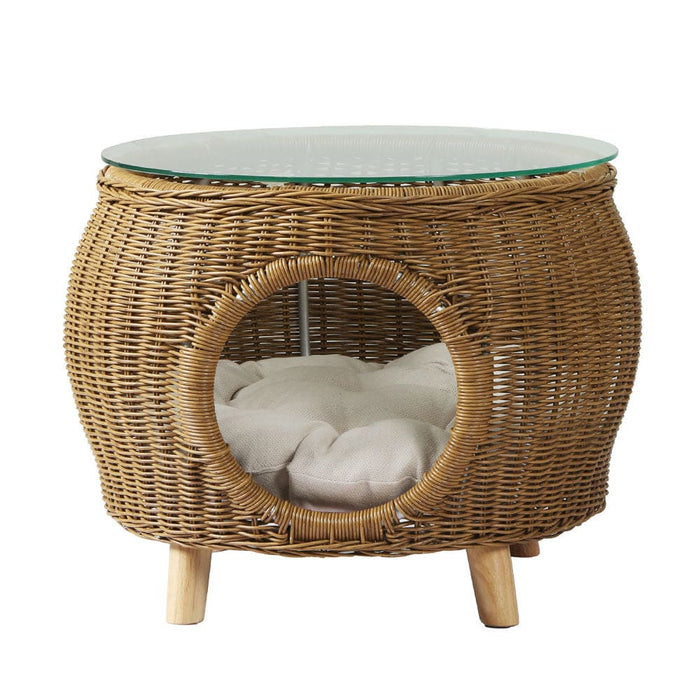 Gardeon Side Table Coffee Pet Bed Wicker Indoor Outdoor
