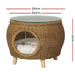Gardeon Side Table Coffee Pet Bed Wicker Indoor Outdoor