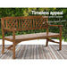 Gardeon Wooden Garden Bench 3 Seat Patio Furniture Timber
