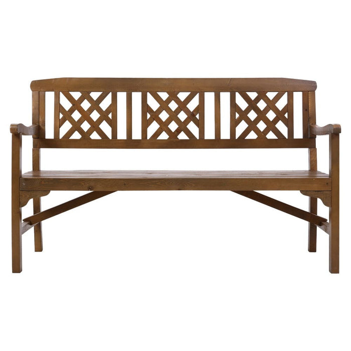 Gardeon Wooden Garden Bench 3 Seat Patio Furniture Timber