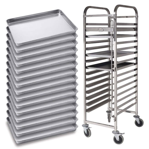Gastronorm Trolley 15 Tier Stainless Steel With Aluminum
