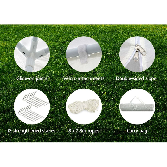 Gazebo 3x9 Outdoor Marquee Party Wedding Tent Canopy Camping