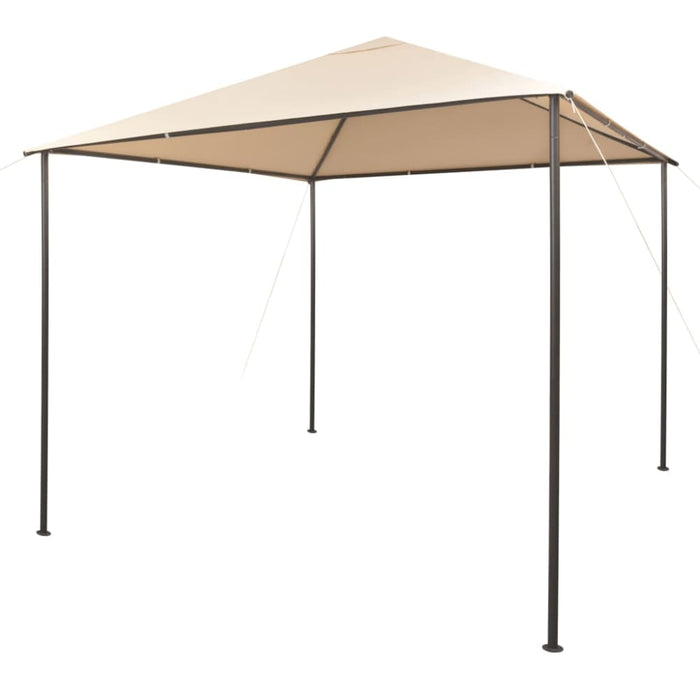 Gazebo Pavilion Tent Canopy 3x3 m Steel Beige Atoix