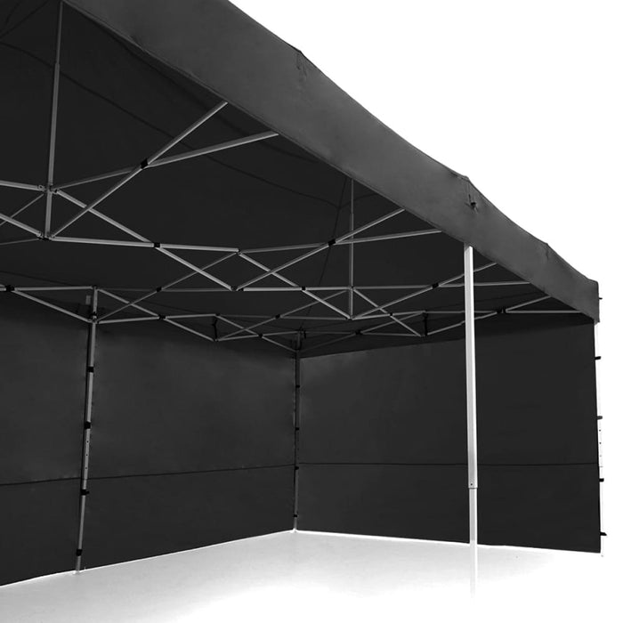 Gazebo Tent Marquee 3x6m Popup Outdoor Wallaroo- Black