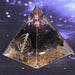 Geometrie Orgonite Pyramid Muladhara Chakra Obsidian