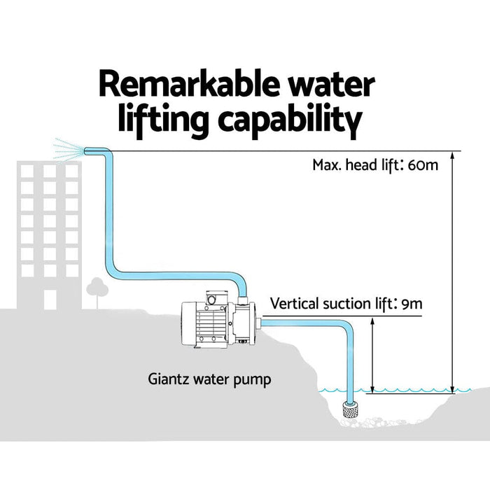 Giantz Multi Stage Water Pump Pressure Rain Tank Garden