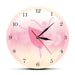 Girl Bedroom Decor Ballet Princess Pink Wall Clock Baby