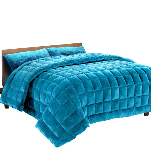 Giselle Bedding Faux Mink Quilt Comforter Winter Weight
