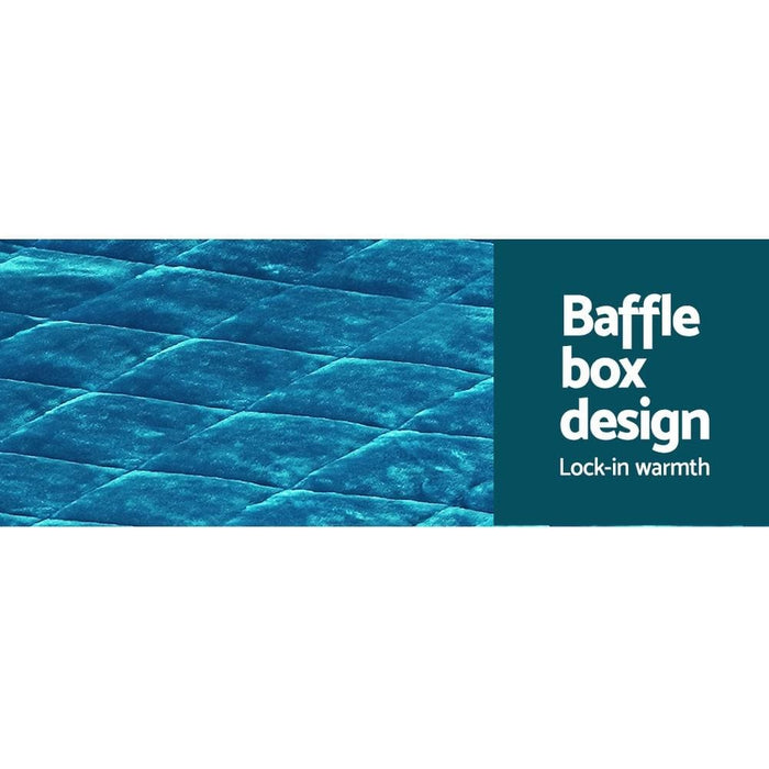 Giselle Bedding Faux Mink Quilt Comforter Winter Weighted