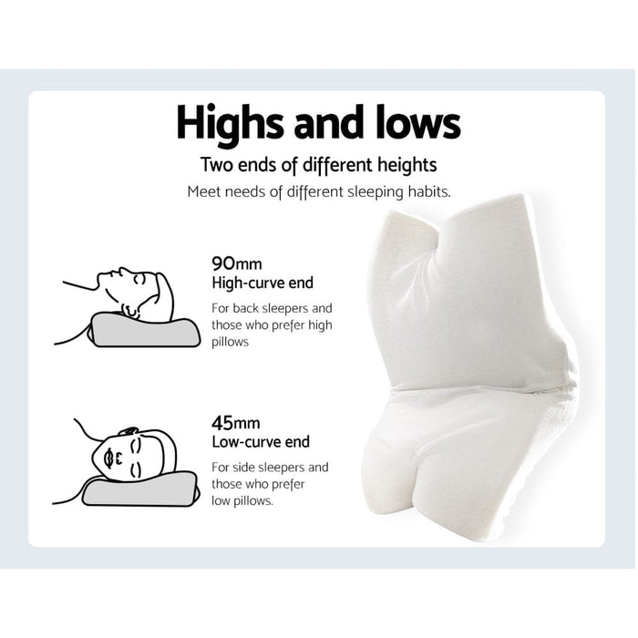 Giselle Memory Foam Pillow Neck Pillows Contour Rebound