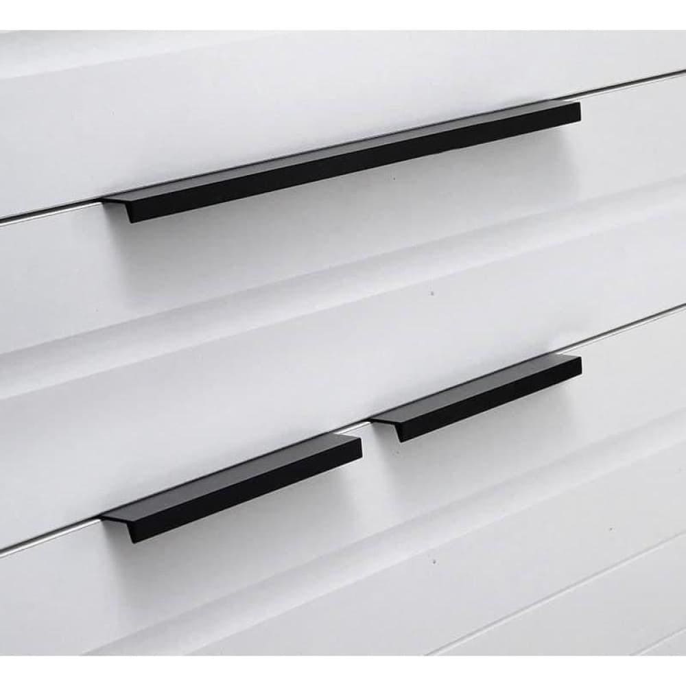 Gold Black Hidden Cabinet Pulls Aluminum Alloy Kitchen