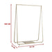 Gold Clothing Retail Shop Commercial Garment Display Rack
