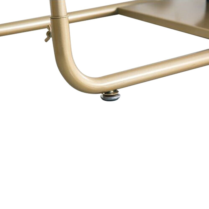 Gold Clothing Retail Shop Commercial Garment Display Rack