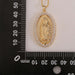 Gold Colour Virgin Mary Pendant Necklace Angel And Devil