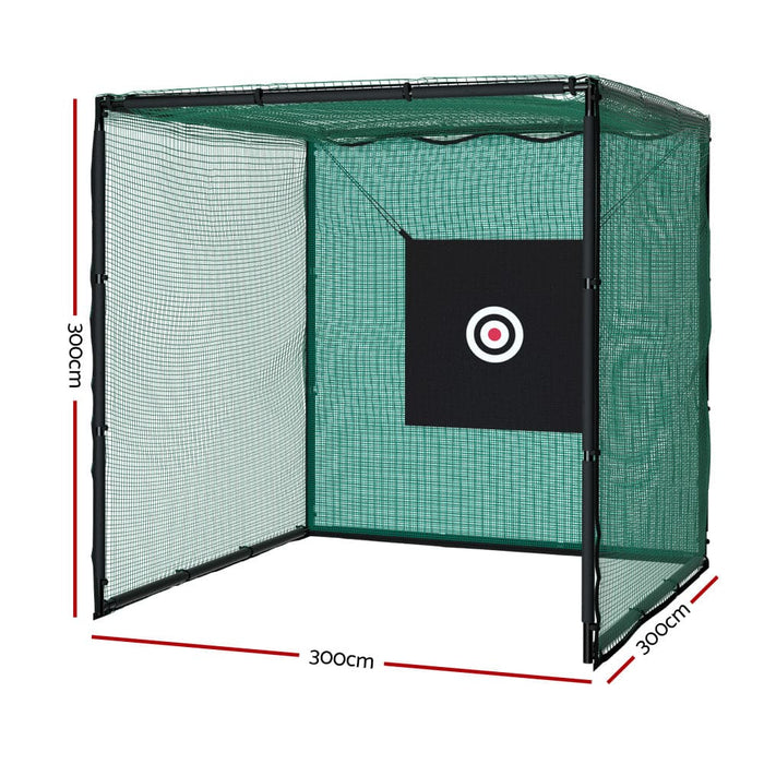 Golf Practice Cage 3m Hitting Net with Steel Frame Football