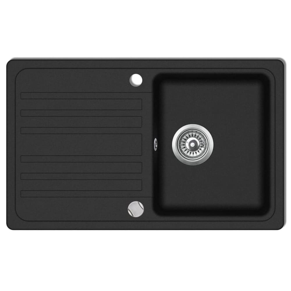 Granite Kitchen Sink Single Basin With Drainer Reversible