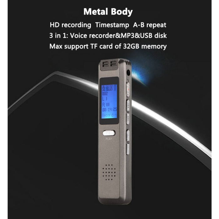 V22 Gray Usb Long Battery Life 8g Digital Audio Voice