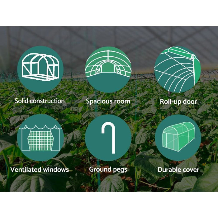 Greenfingers Greenhouse 6mx3m Garden Shed Green House