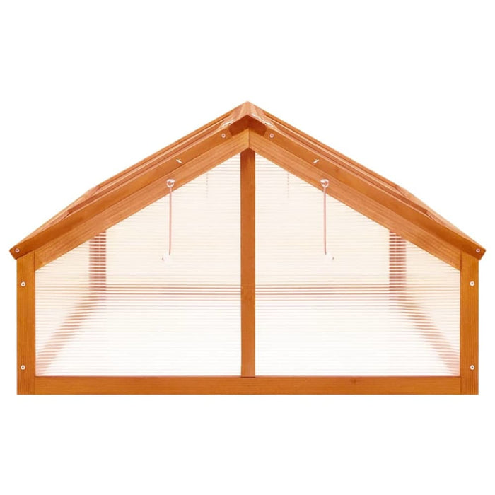 Greenhouse Brown 114x80x50 Cm Firwood Tolaop