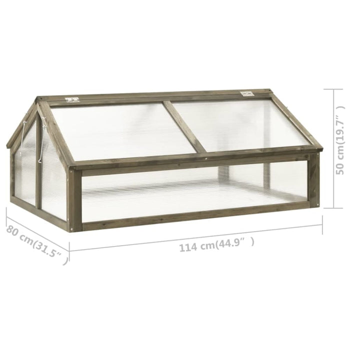 Greenhouse Grey 114x80x50 Cm Firwood Tolaol