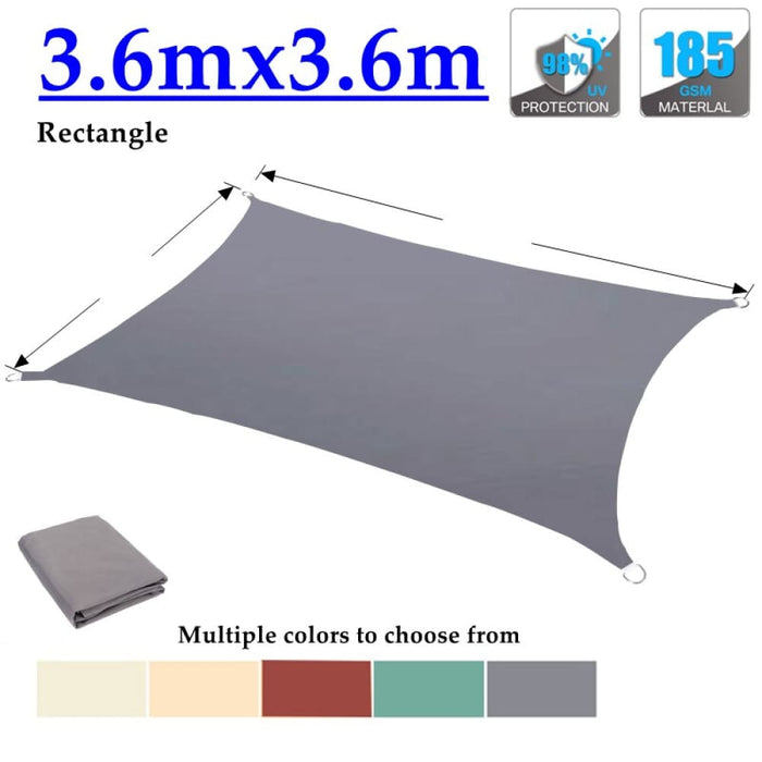 Grey Densified Polyester Pergola Rainproof Sunshade Sail