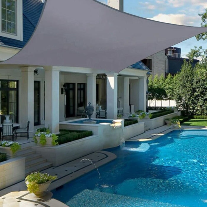 Grey Densified Polyester Pergola Rainproof Sunshade Sail