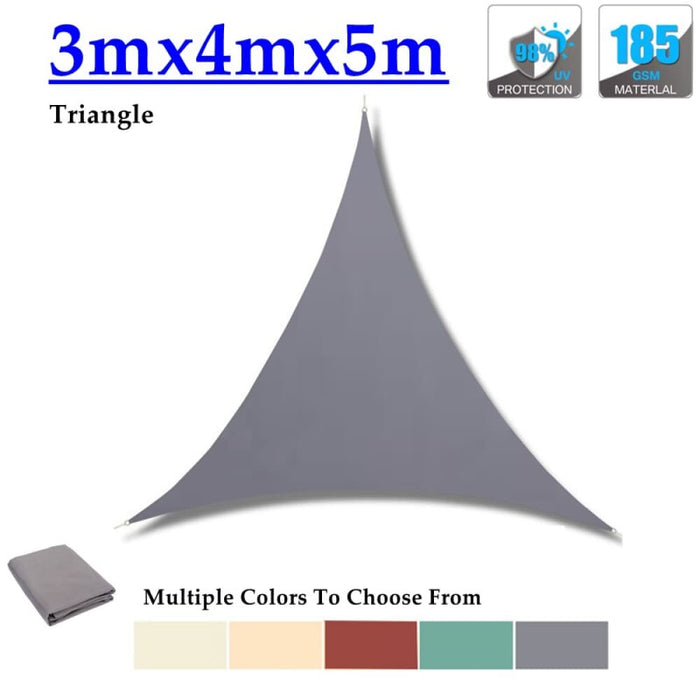 Grey Densified Polyester Pergola Rainproof Sunshade Sail