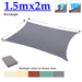 Grey Densified Polyester Pergola Rainproof Sunshade Sail