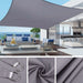 Grey Densified Polyester Pergola Rainproof Sunshade Sail