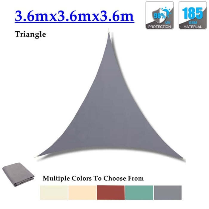 Grey Densified Polyester Pergola Rainproof Sunshade Sail